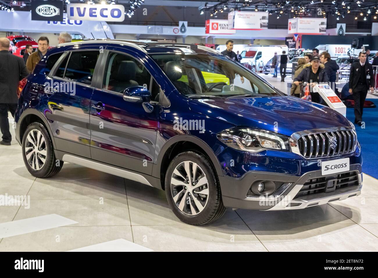Suzuki Sx4 S-Cross Al Salone Dell'autosalon Di Bruxelles. Belgio - 18 Gennaio 2019 Foto Stock - Alamy