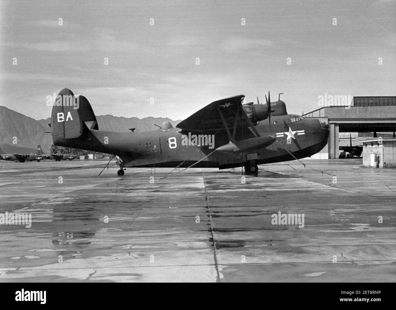 PBM-5 VP-47 al NAS Kaneohe Bay 1949. Foto Stock