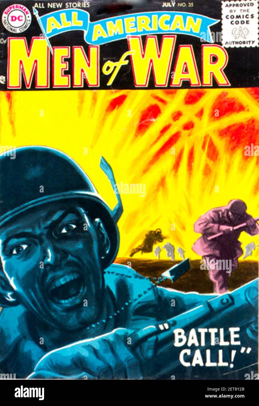 MEN OF WAR 1956 edizione della serie di fumetti Pubblicato da DC Comics Foto Stock