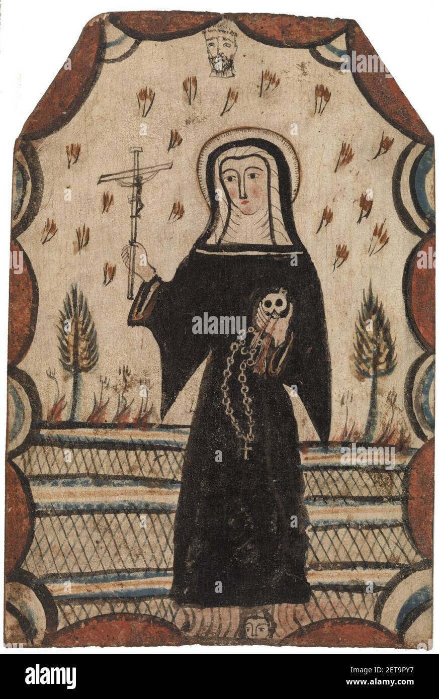 Pedro Antonio Fresquis - Santa Rita di Cascia (Santa Rita de Cascia) - BF1013 - Fondazione Barnes. Foto Stock