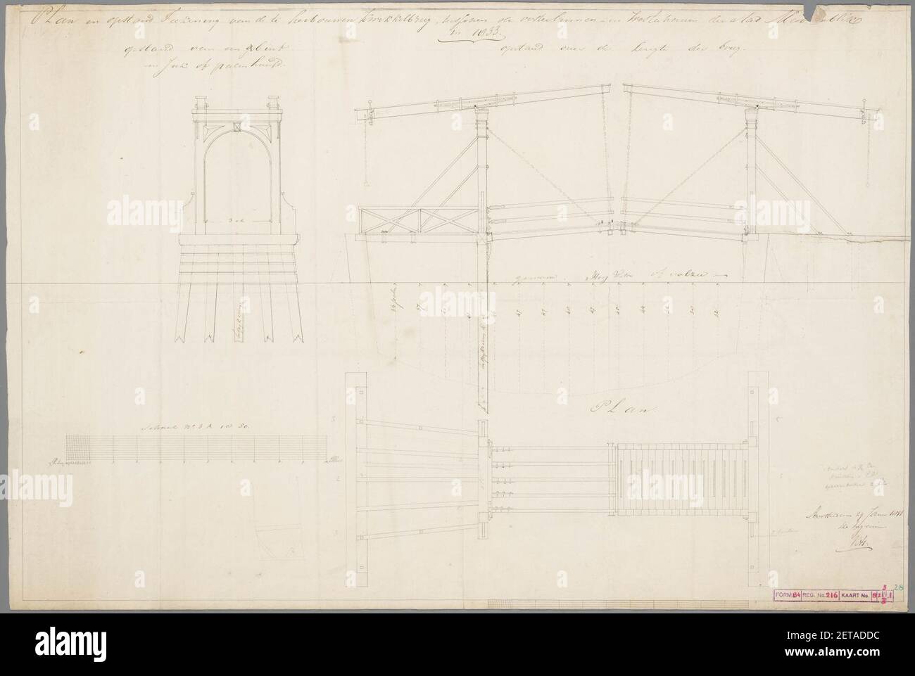 Pentecening in kleuren incontrò profiel. 50 x 74,50 en 60 x 83 cm. Foto Stock