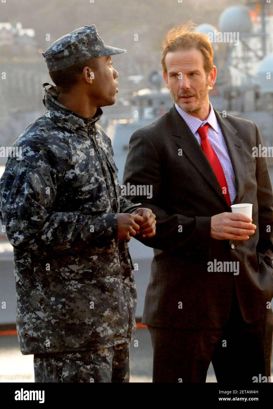 Peter Berg, corazzata, USS George Washington. Foto Stock
