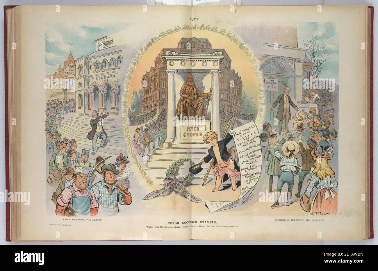 L'esempio di Peter Cooper, che i nostri filantropi multi-milionari potrebbero seguire con buoni risultati - Ehrhart. Foto Stock