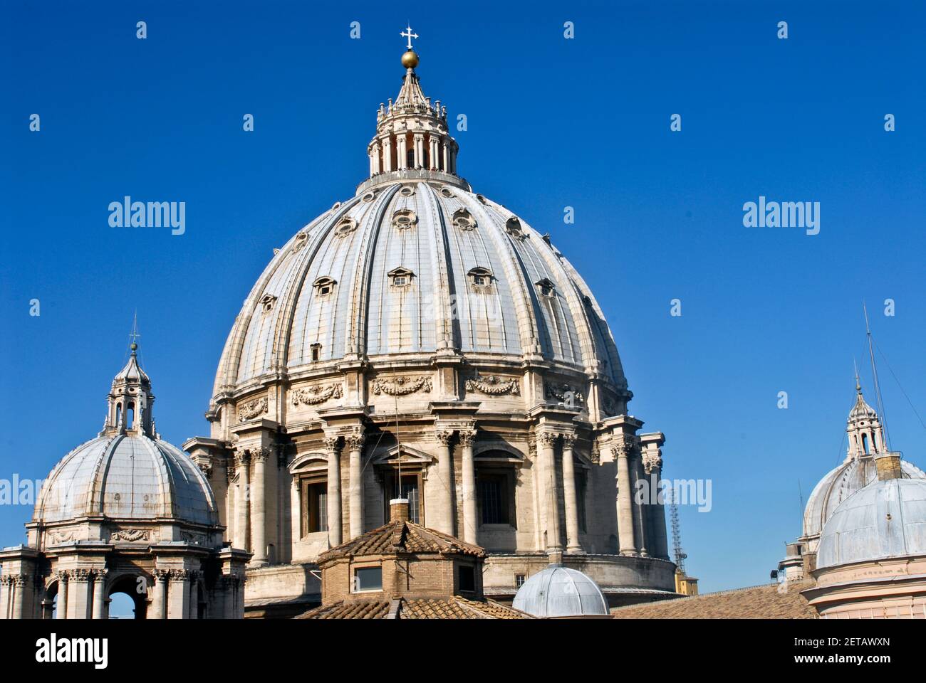 Cupola della Basilica di San Pietro, Città del Vaticano, Roma Foto Stock