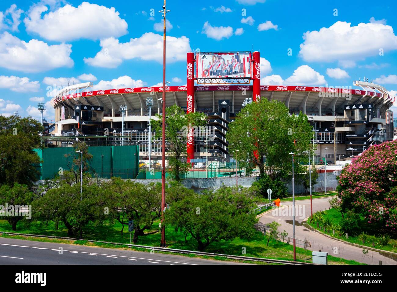 Buenos Aires, Argentina. 14 febbraio 2021. Club Atletico River Plate Stadium, un club sportivo professionista argentino situato nel quartiere di Núñez Foto Stock