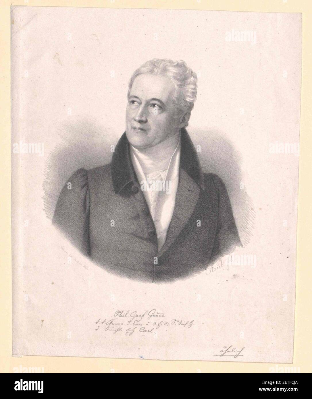 Philipp Ferdinand Graf von Grünne (1762–1854) 1830 Andreas Staub (1806–1839) PORTA InvNr 00097183 01. Foto Stock