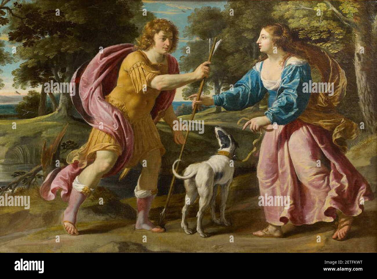 Philippe de Champaigne (1602-1674), Céphale et Procris dans un paysage. Foto Stock