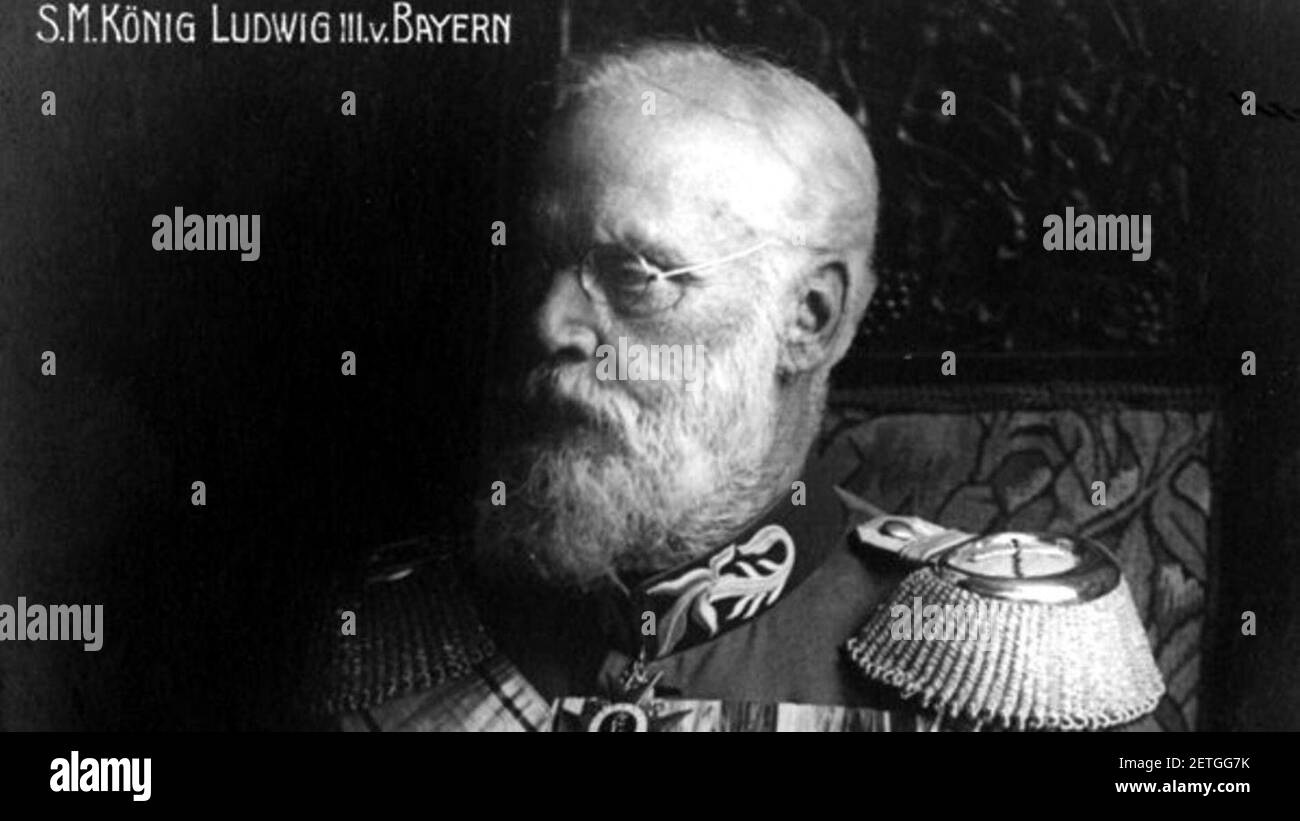 Foto - König Ludwig III - Brustbild - Querformat - um 1915. Foto Stock