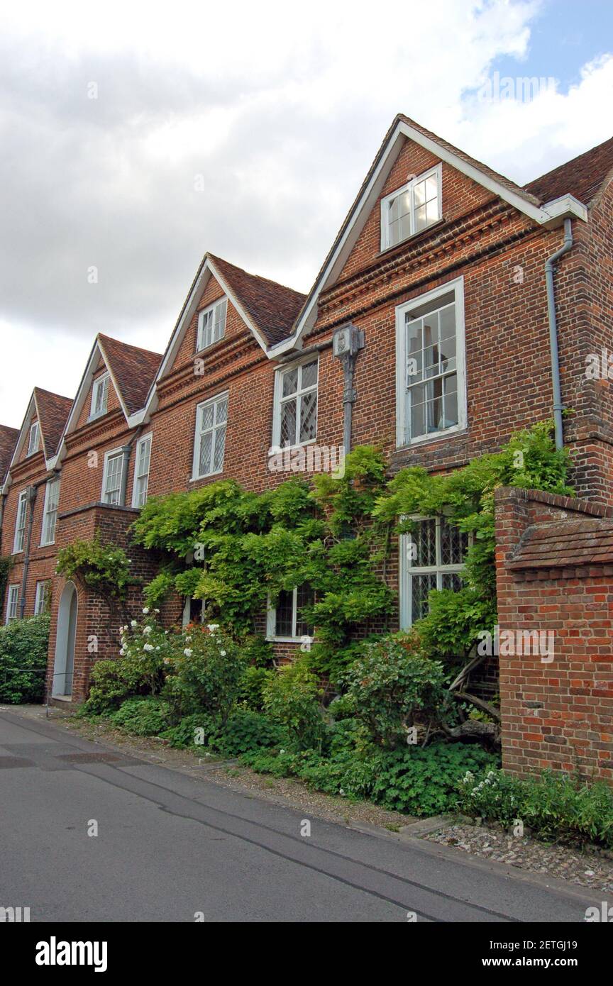 Il pescatore e autore del 17 ° secolo Izaak Walton è morto in questa casa a Winchester, Hampshire. Izaak Walton è più famoso per aver scritto 'il completo Foto Stock