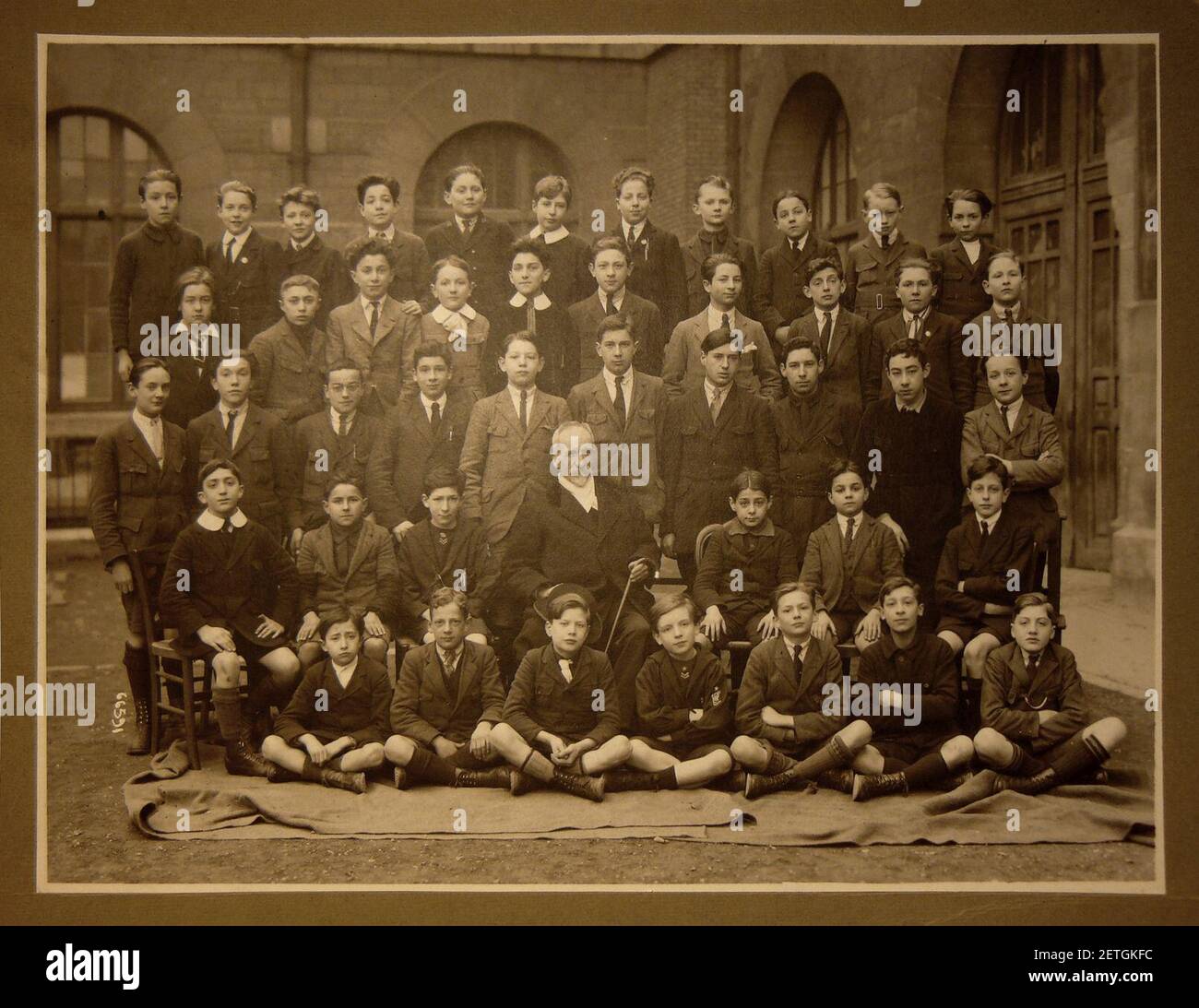 Foto di classe vers 1920-1930. Foto Stock