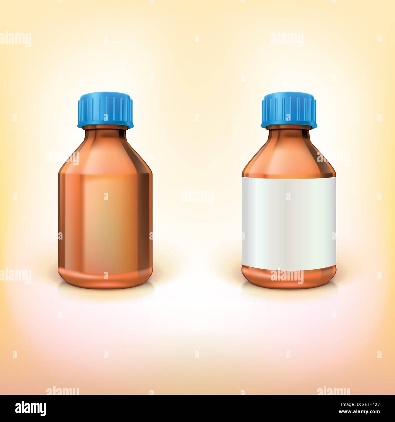 Flaconcino per farmaci. Illustrazione Vettoriale