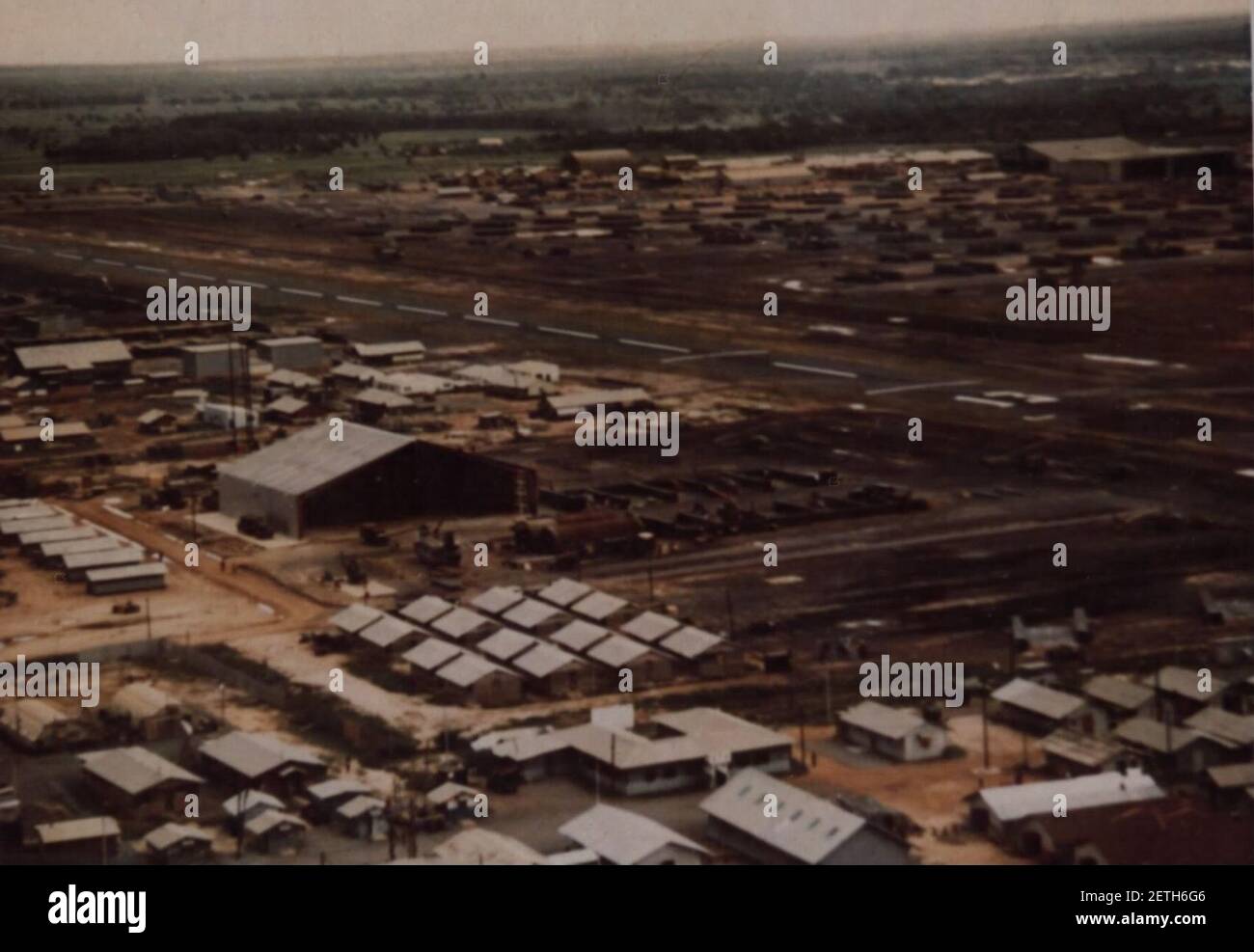 Phu Loi base Camp, giugno 1970. Foto Stock