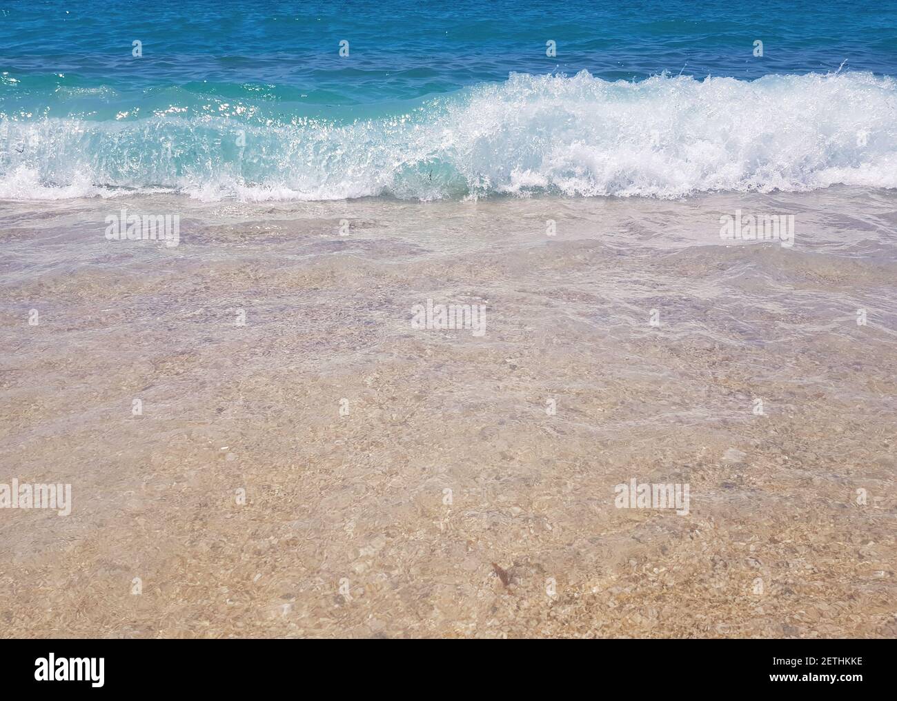 Spiaggia del Mare d'Oro di Cleopatra ad Alanya, Turchia Foto Stock