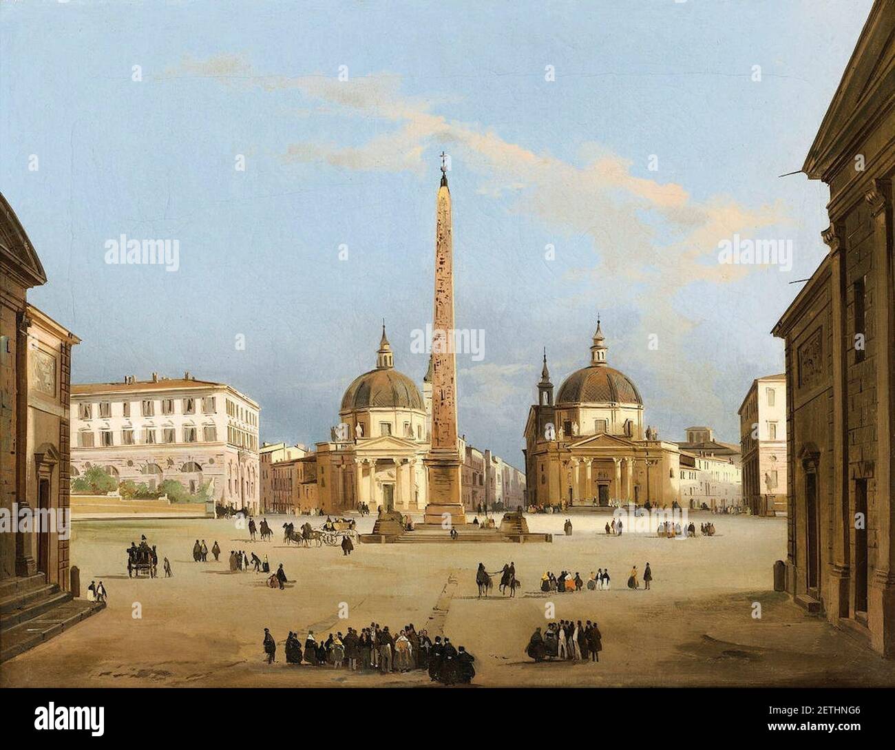 Piazza del Popolo (Ippolito caffe). Foto Stock