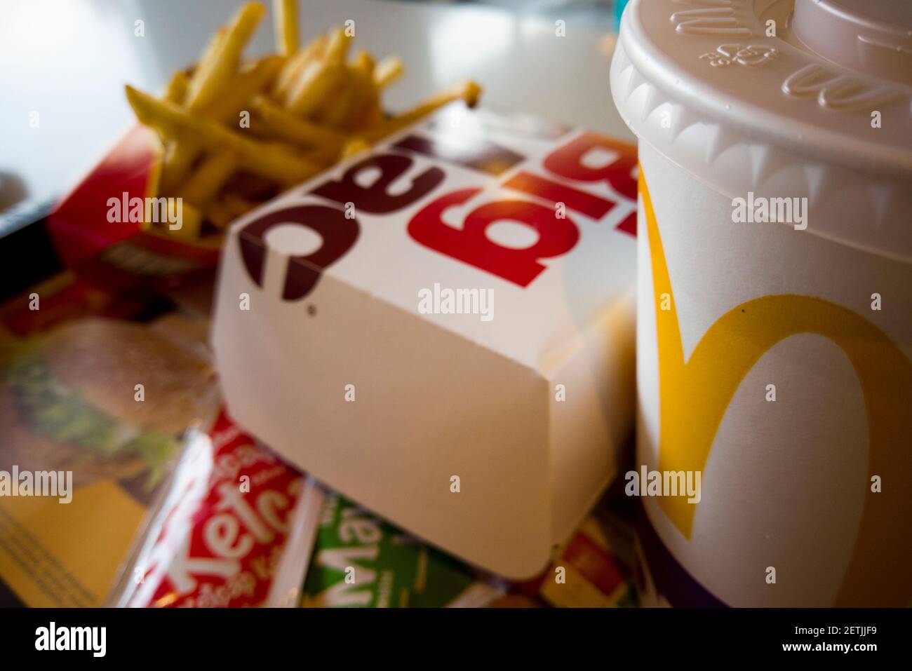 istanbul/Turchia - Gennaio 29 2020 : mc donalds grande mac menu più vicino colpi Foto Stock