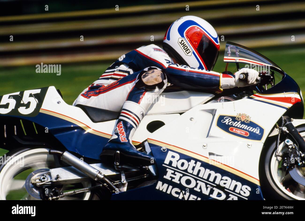 Dominique Sarron, Honda NSR 250, 250 GP di moto stagione 1986 Foto Stock