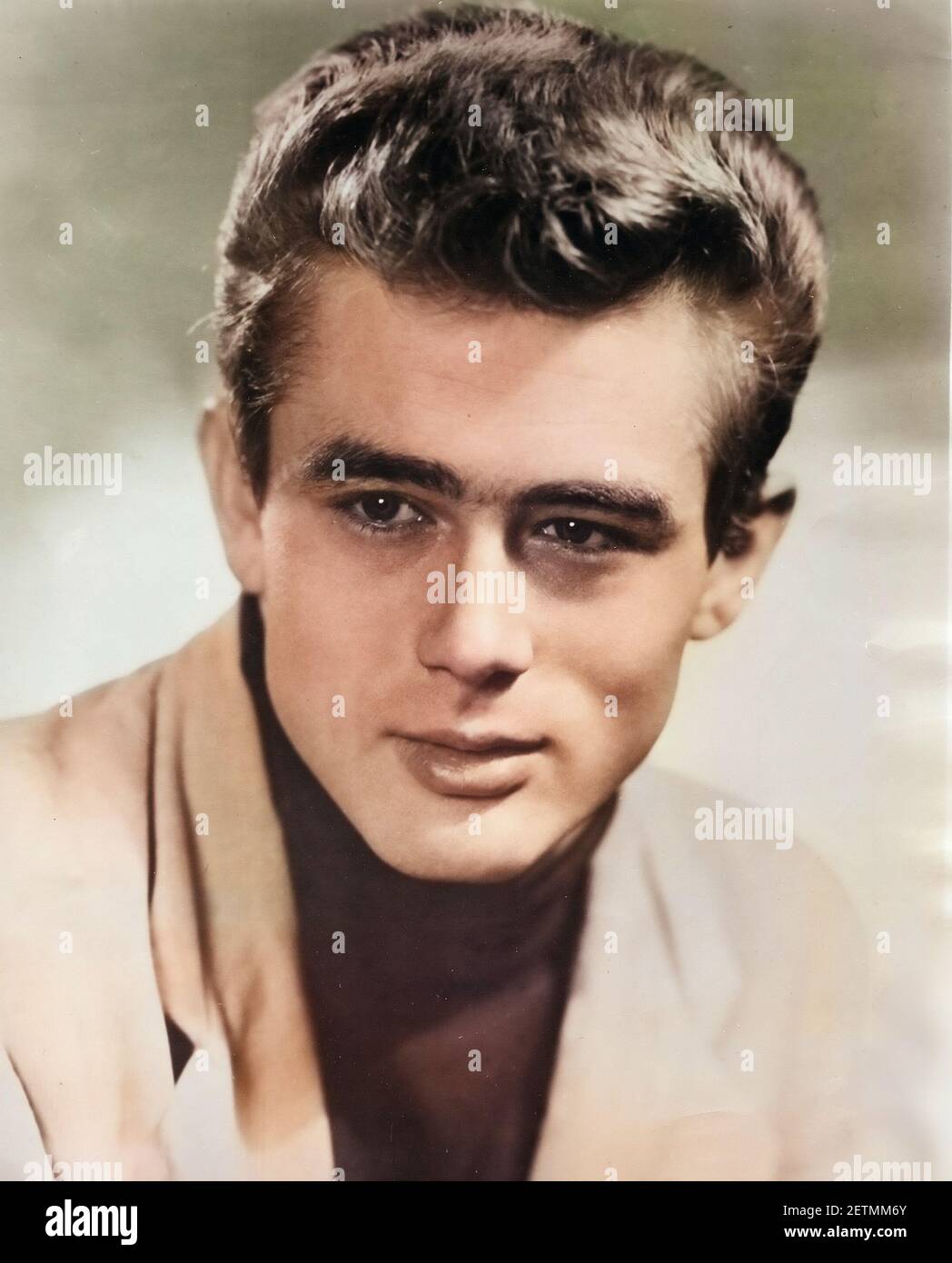 James Dean, star del cinema, foto d'epoca, foto a colori, in esclusiva per Alamy Foto Stock