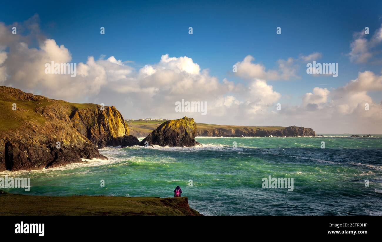 Kynance Cove Cornovaglia Foto Stock