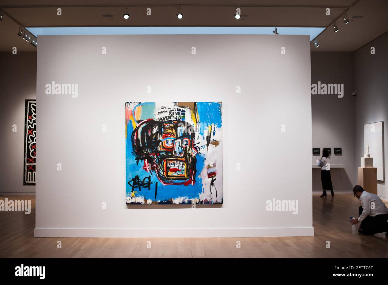 Il dipinto di Jean-Michel Basquiat del 1982 "Untitled" venduto per 110. ...