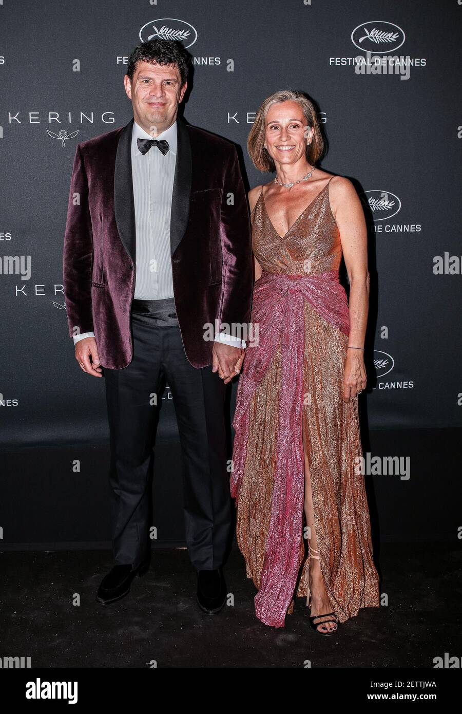 Jean-François Palus & Angelina Palus partecipa alla cena Women in Motion  Awards durante il Festival del Cinema di Cannes del 2017, il 21 maggio  2017, a Place de la Castre di Cannes,