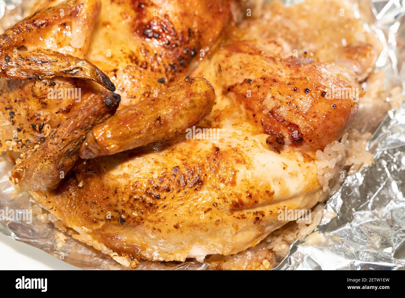 E' uno dei vari piatti di pollo coreani. Foto Stock