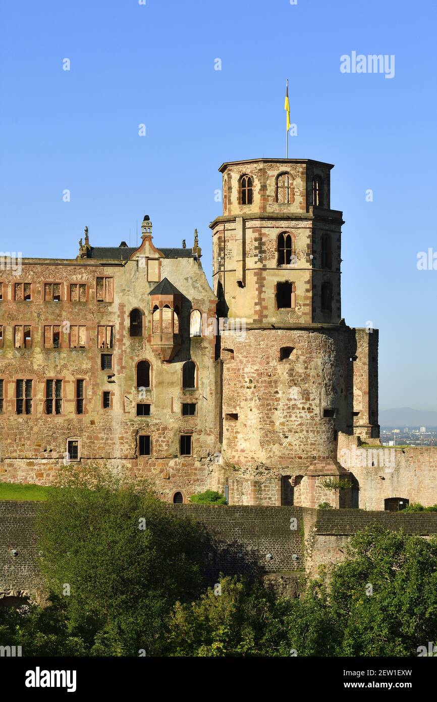 Germania, Baden Württemberg, Castello di Heidelberg Foto Stock