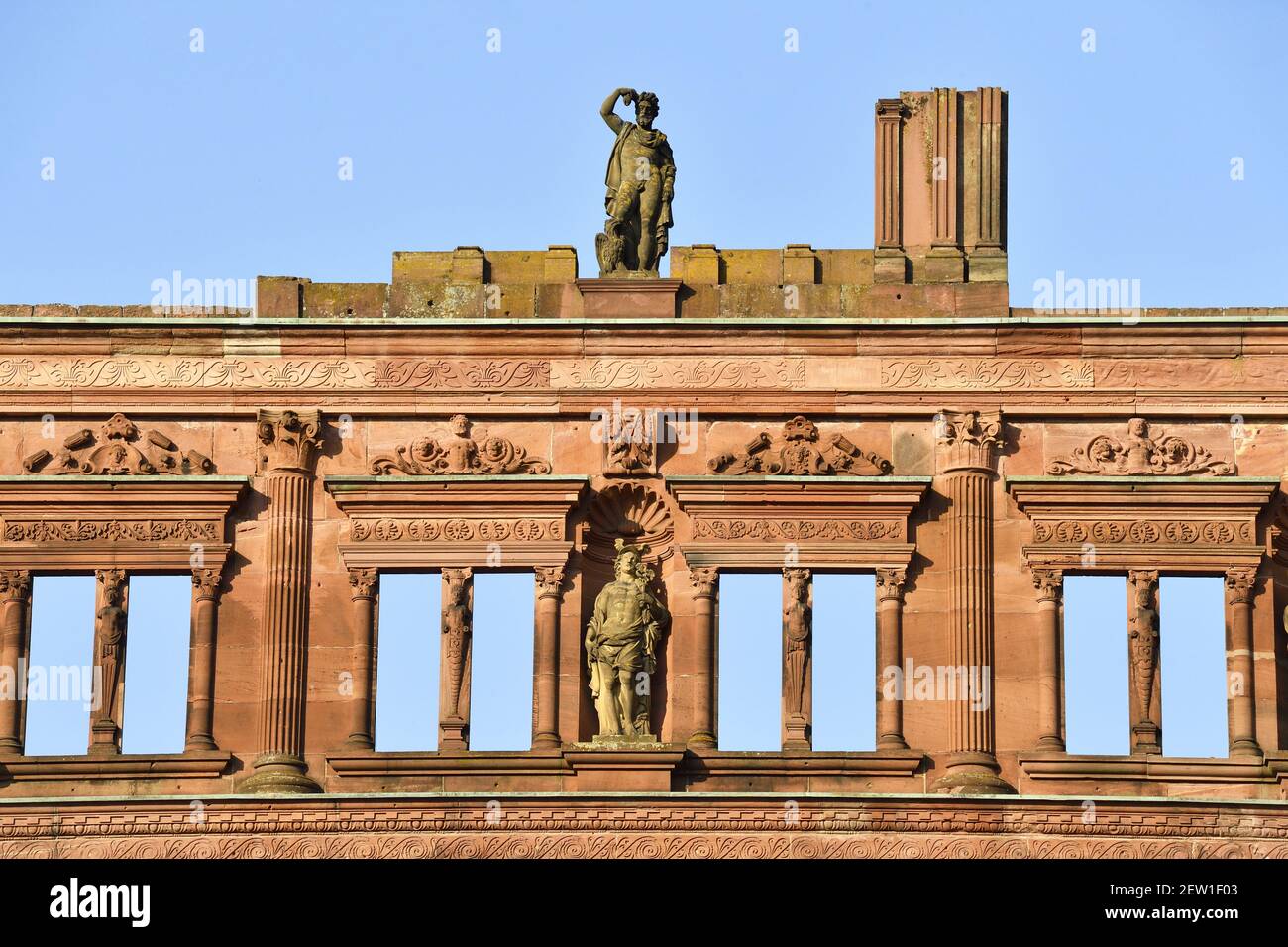 Germania, Baden Württemberg, Castello di Heidelberg Foto Stock