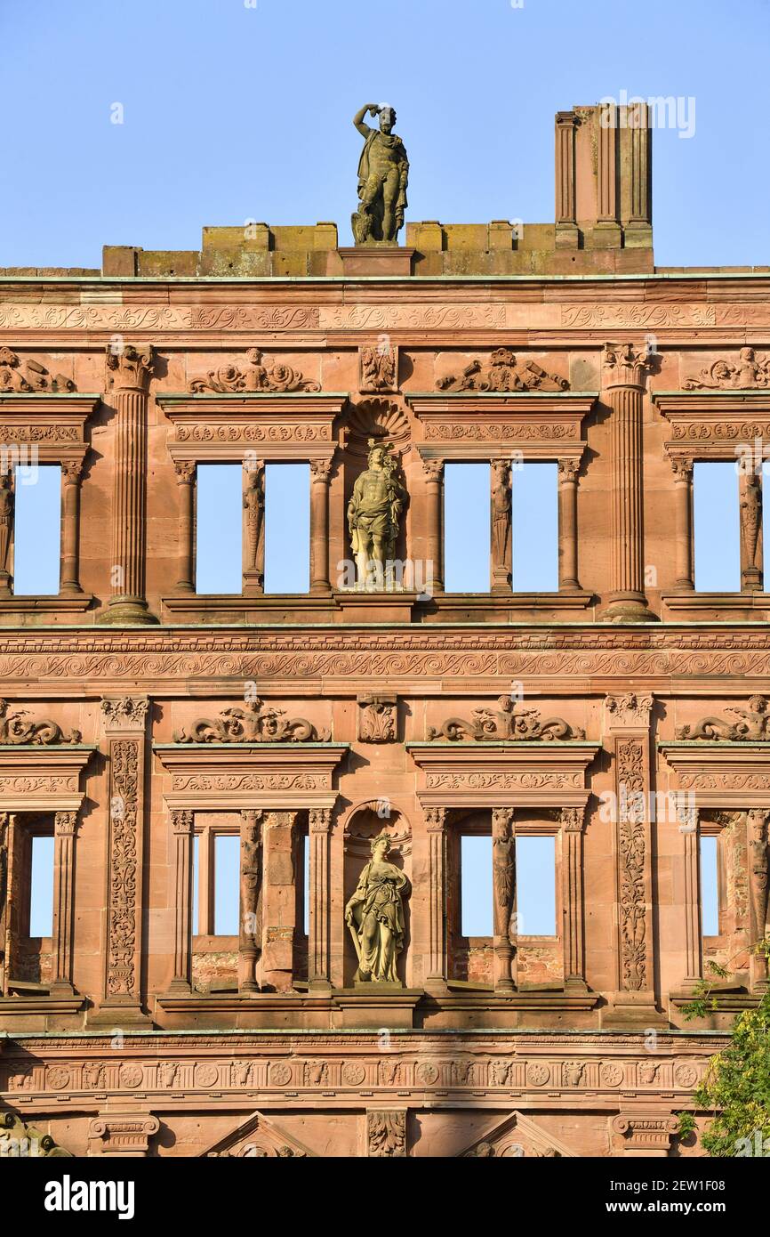 Germania, Baden Württemberg, Castello di Heidelberg Foto Stock