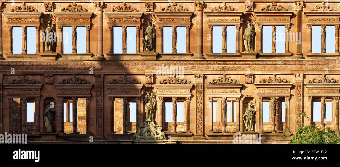 Germania, Baden Württemberg, Castello di Heidelberg Foto Stock