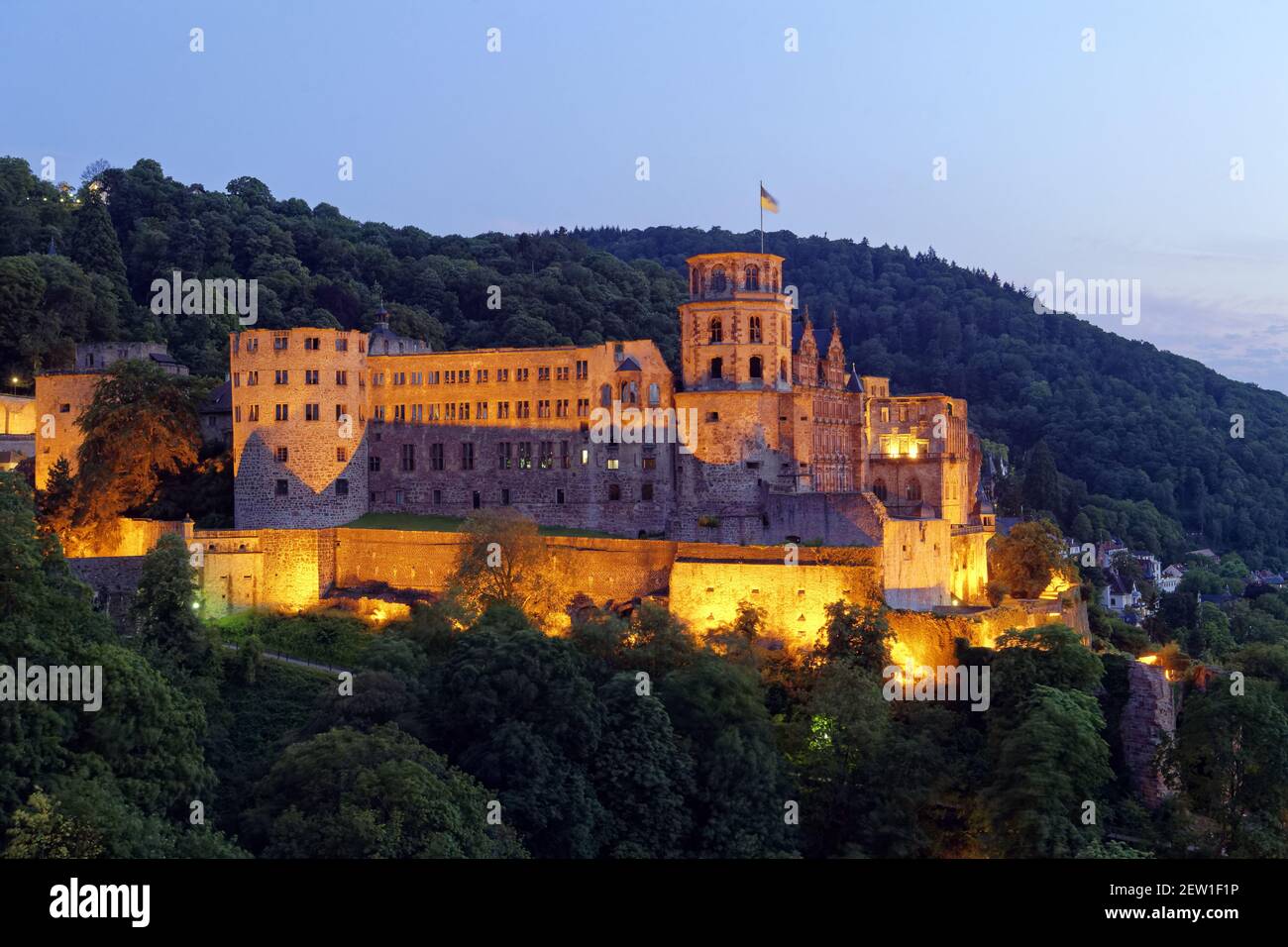 Germania, Baden Württemberg, Castello di Heidelberg Foto Stock