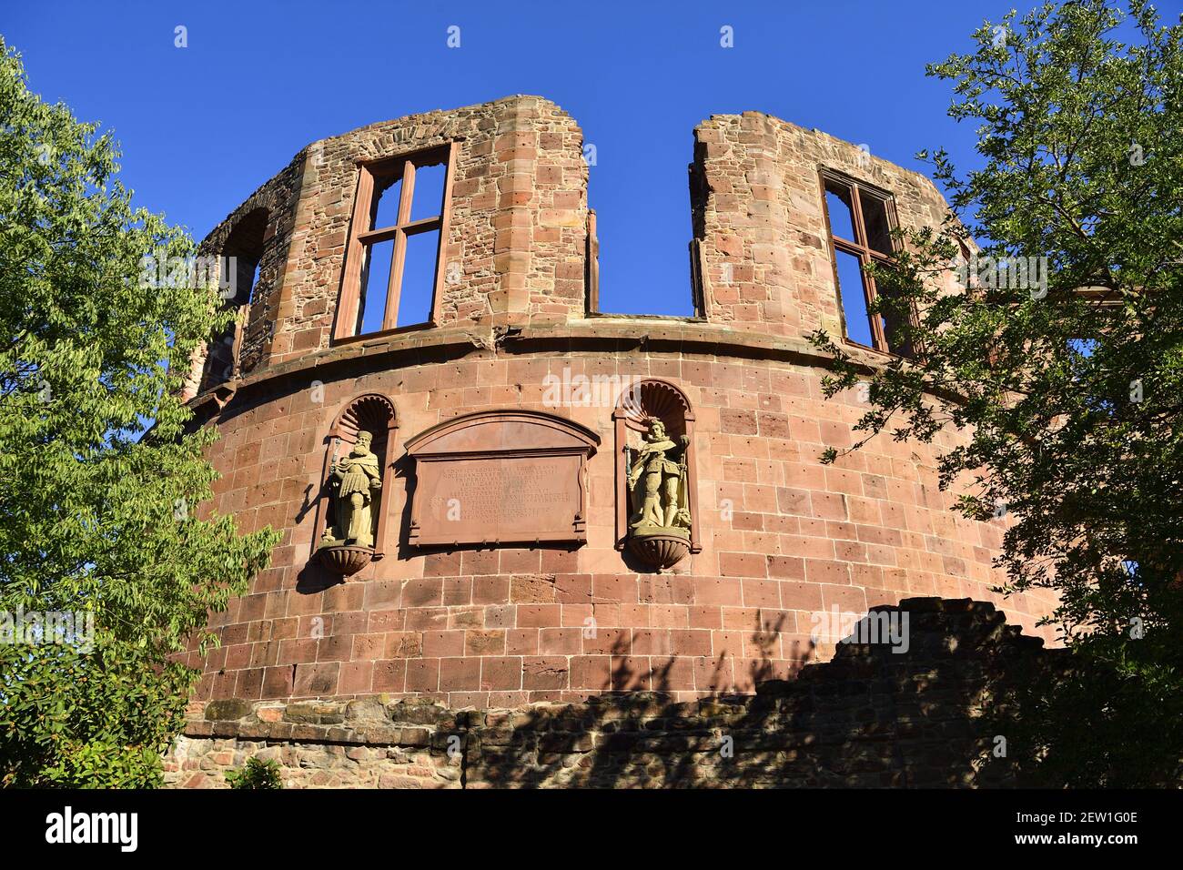 Germania, Baden Württemberg, Castello di Heidelberg, Torturm Foto Stock