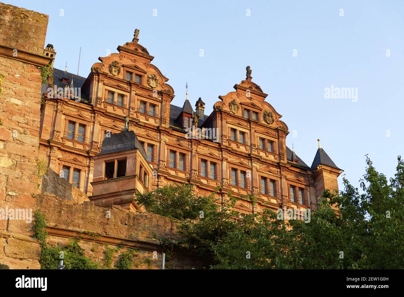 Germania, Baden Wurttemberg, Heidelberg, il castello Foto Stock