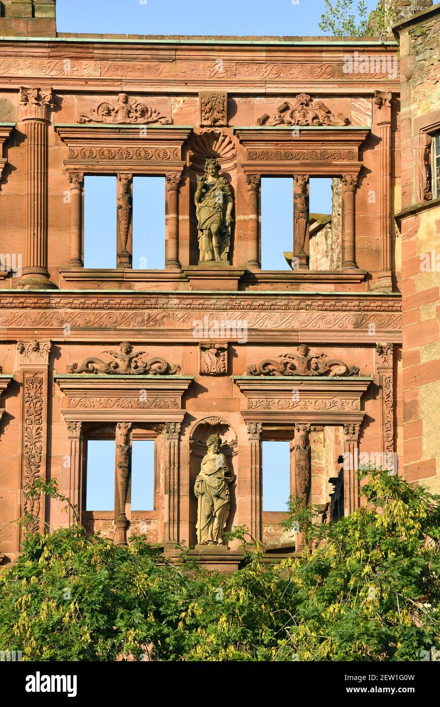 Germania, Baden Württemberg, Castello di Heidelberg Foto Stock