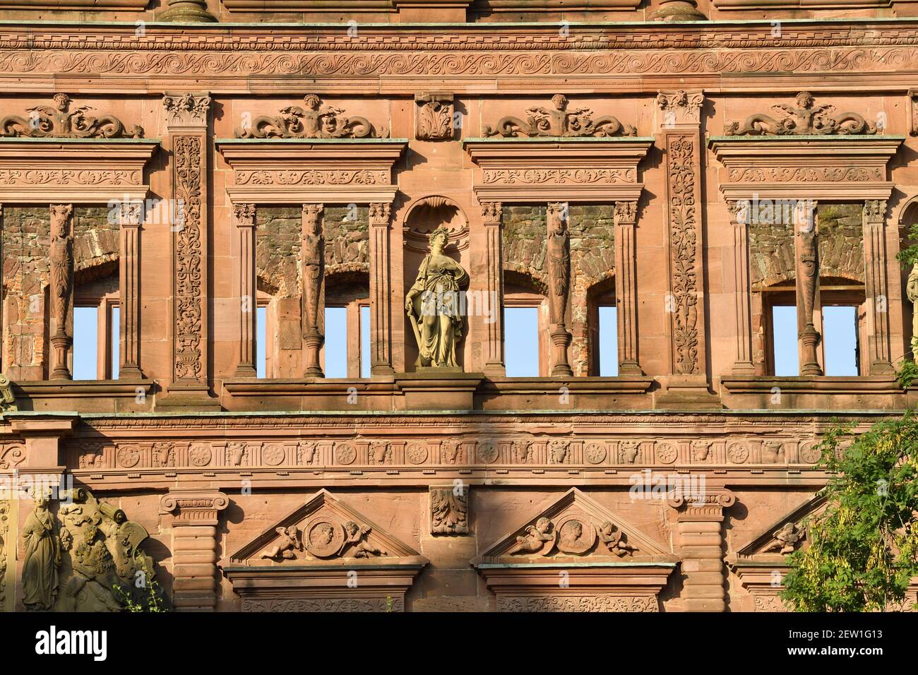 Germania, Baden Württemberg, Castello di Heidelberg Foto Stock