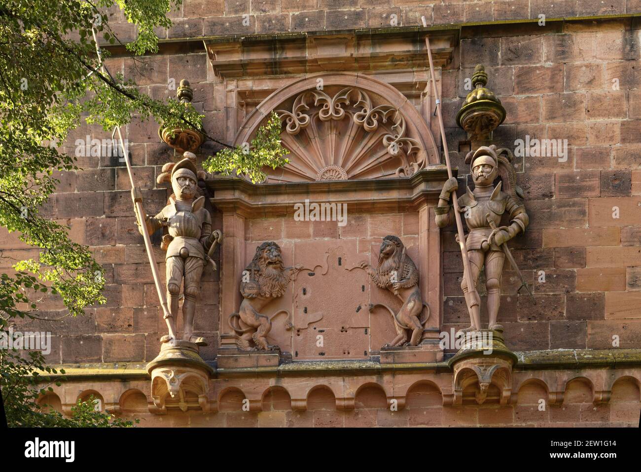 Germania, Baden Württemberg, Castello di Heidelberg, Torturm Foto Stock