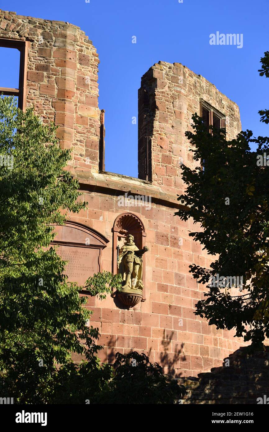 Germania, Baden Württemberg, Castello di Heidelberg, Torturm Foto Stock