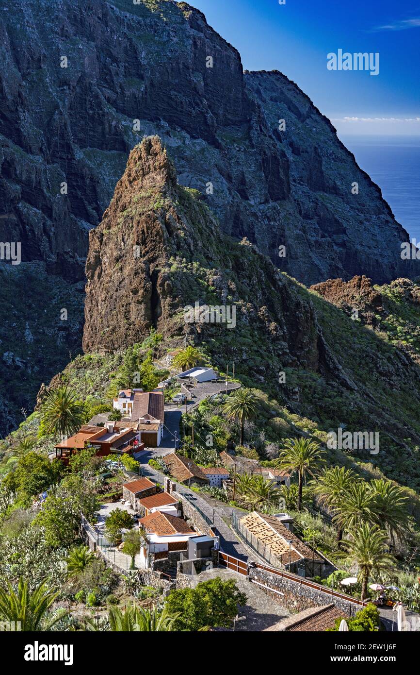 Spagna Isole Canarie Tenerife Island, Masca Foto Stock