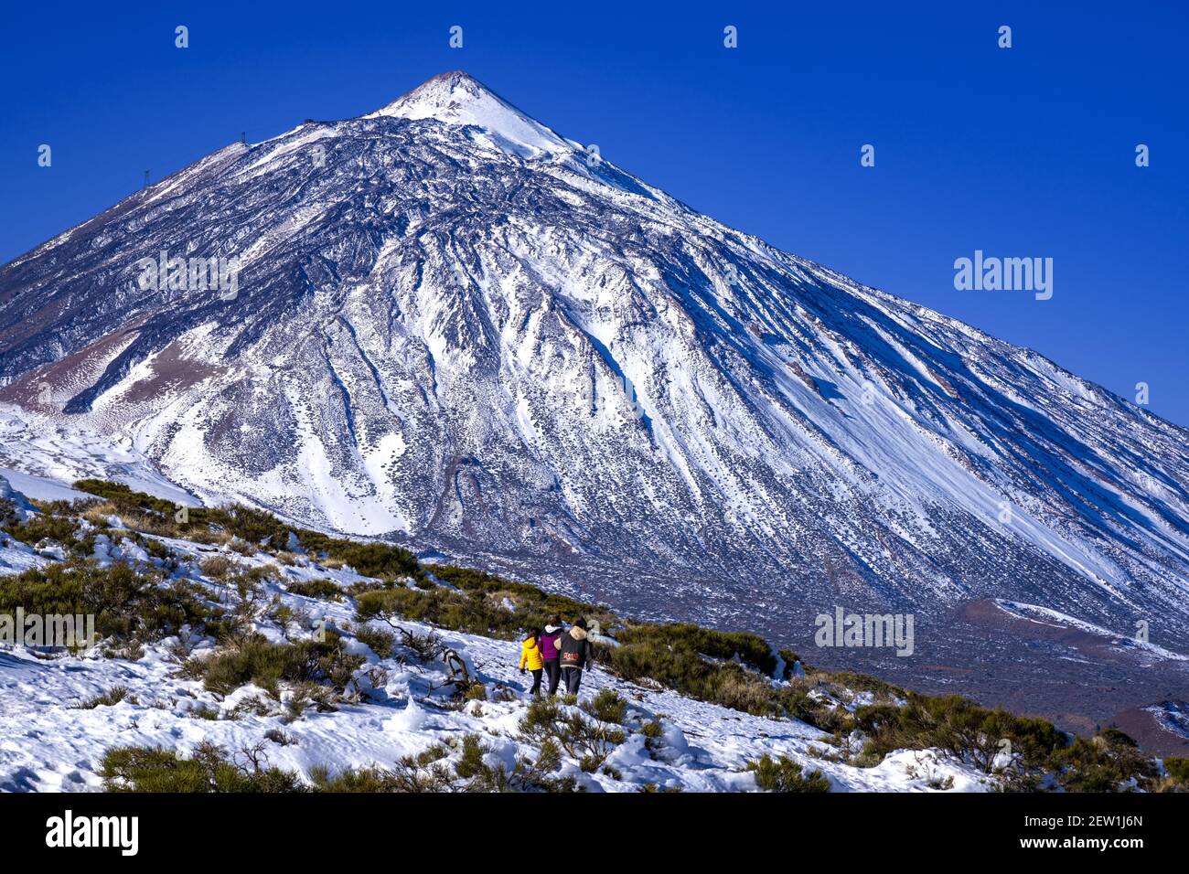 Spagna, Isole Canarie, isola di Tenerife, il Monte Teide è alto 12,198 metri Foto Stock