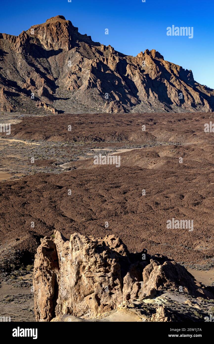 Spagna, Isole Canarie, Isola di Tenerife, Parco Nazionale del Teide, Roques de Garcia Foto Stock