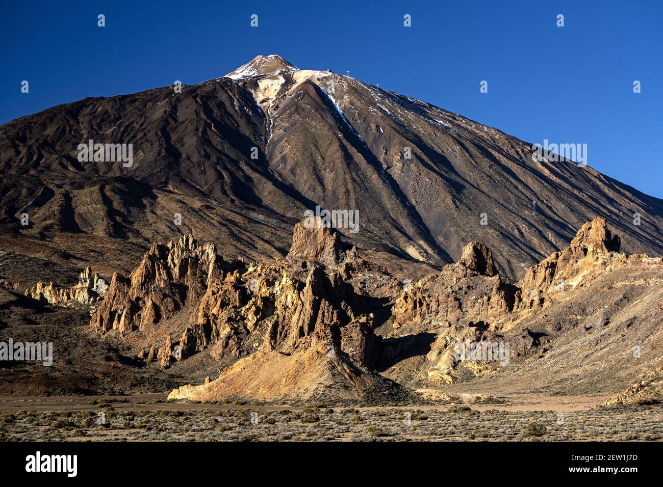 Spagna, Isole Canarie, isola di Tenerife, il Monte Teide è alto 12,198 metri Foto Stock
