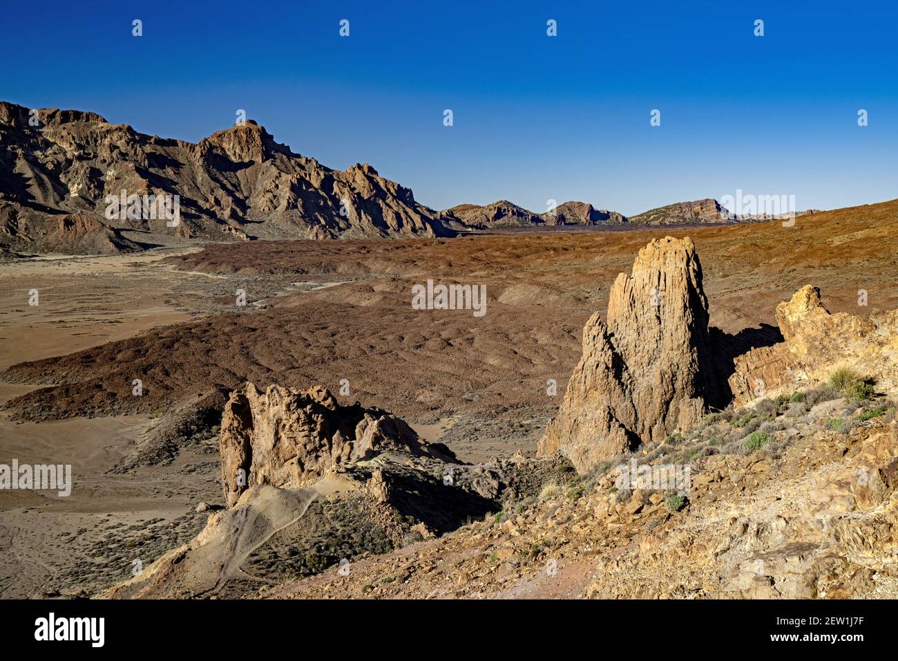 Spagna, Isole Canarie, Isola di Tenerife, Parco Nazionale del Teide, Roques de Garcia Foto Stock