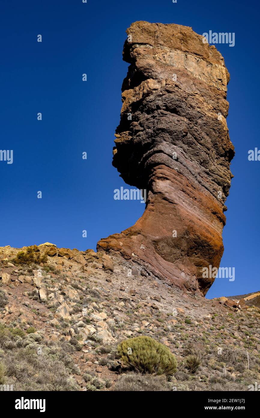 Spagna, Isole Canarie, Isola di Tenerife, Parco Nazionale del Teide, Roques de Garcia Foto Stock