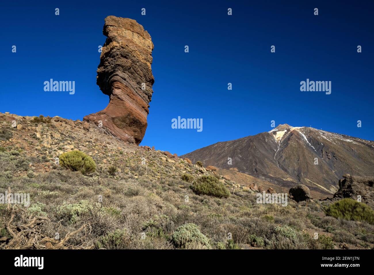 Spagna, Isole Canarie, Isola di Tenerife, Parco Nazionale del Teide, Roques de Garcia Foto Stock