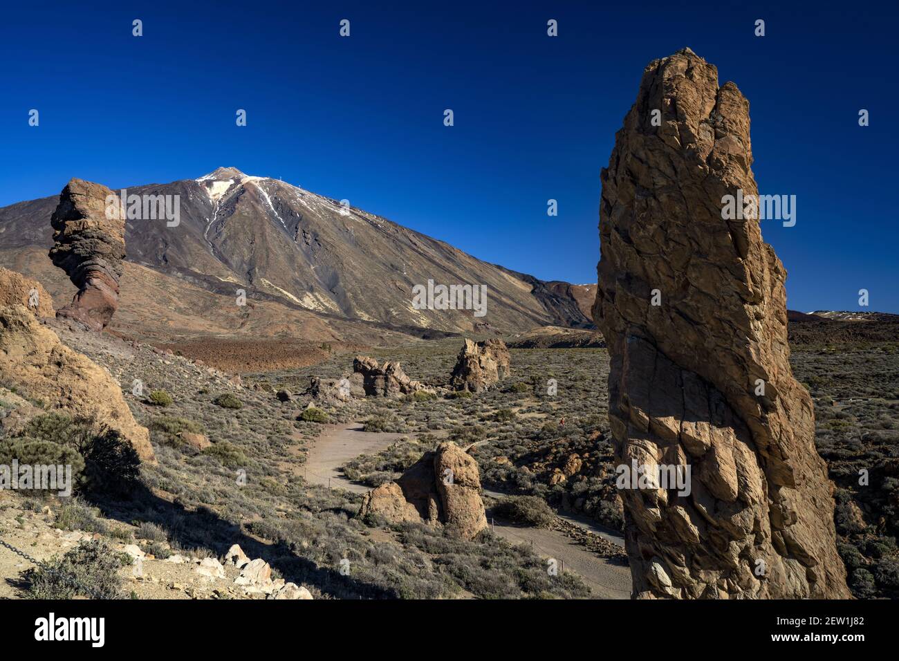 Spagna, Isole Canarie, Isola di Tenerife, Parco Nazionale del Teide, Roques de Garcia Foto Stock