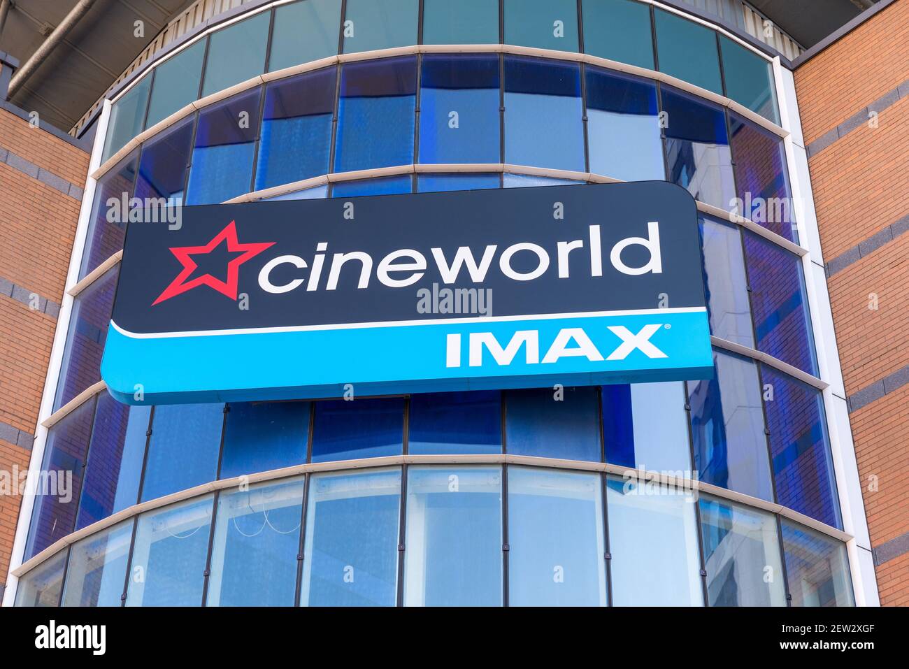Cinema Cineworld e IMAX su Broad Street, nel centro di Birmingham Foto Stock