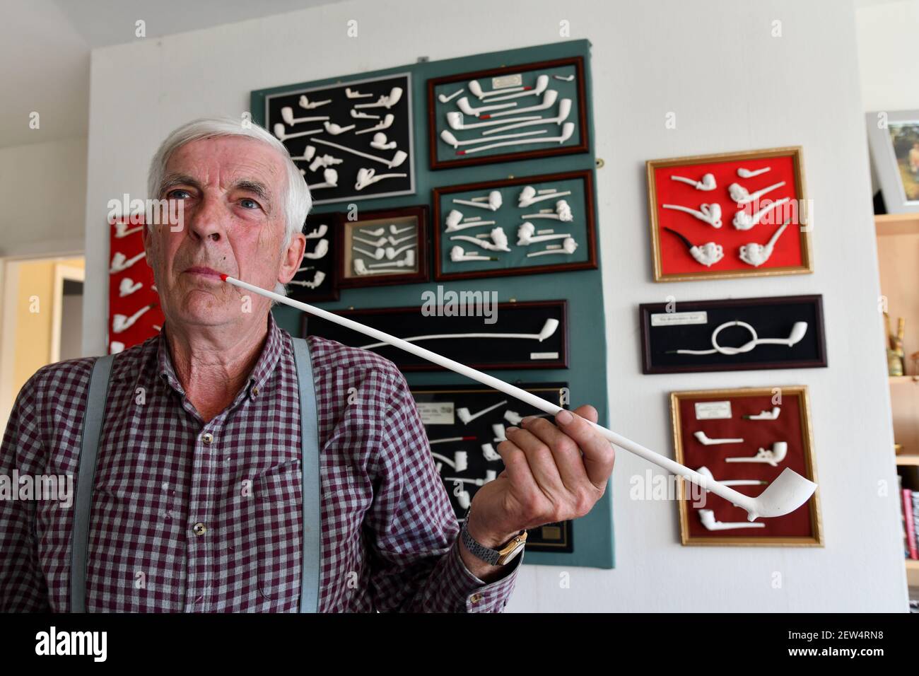 Chiave Rex del produttore di tubi di argilla Foto Stock