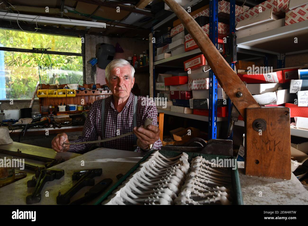 Chiave Rex del produttore di tubi di argilla Foto Stock