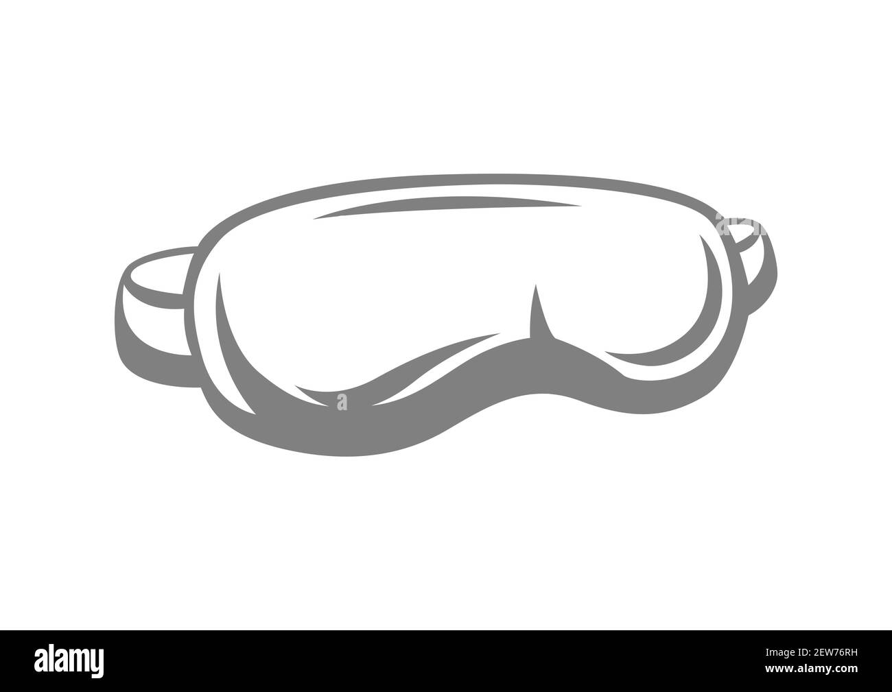 Immagine della maschera per il sonno per gli occhi. Illustrazione Vettoriale