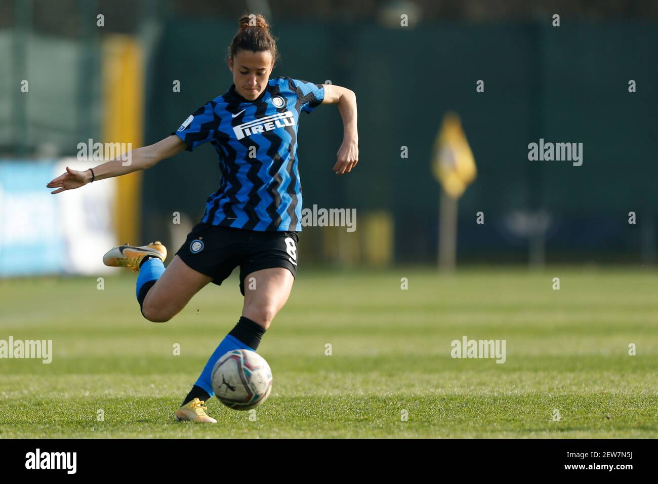 Milano, Italia. 27 Feb 2021. Martina Brutia (FC Internazionale) durante FC Internazionale vs Hellas Verona Donne, Calcio italiano Serie A Donna a Milano, Italia, Febbraio 27 2021 Credit: Independent Photo Agency/Alamy Live News Foto Stock