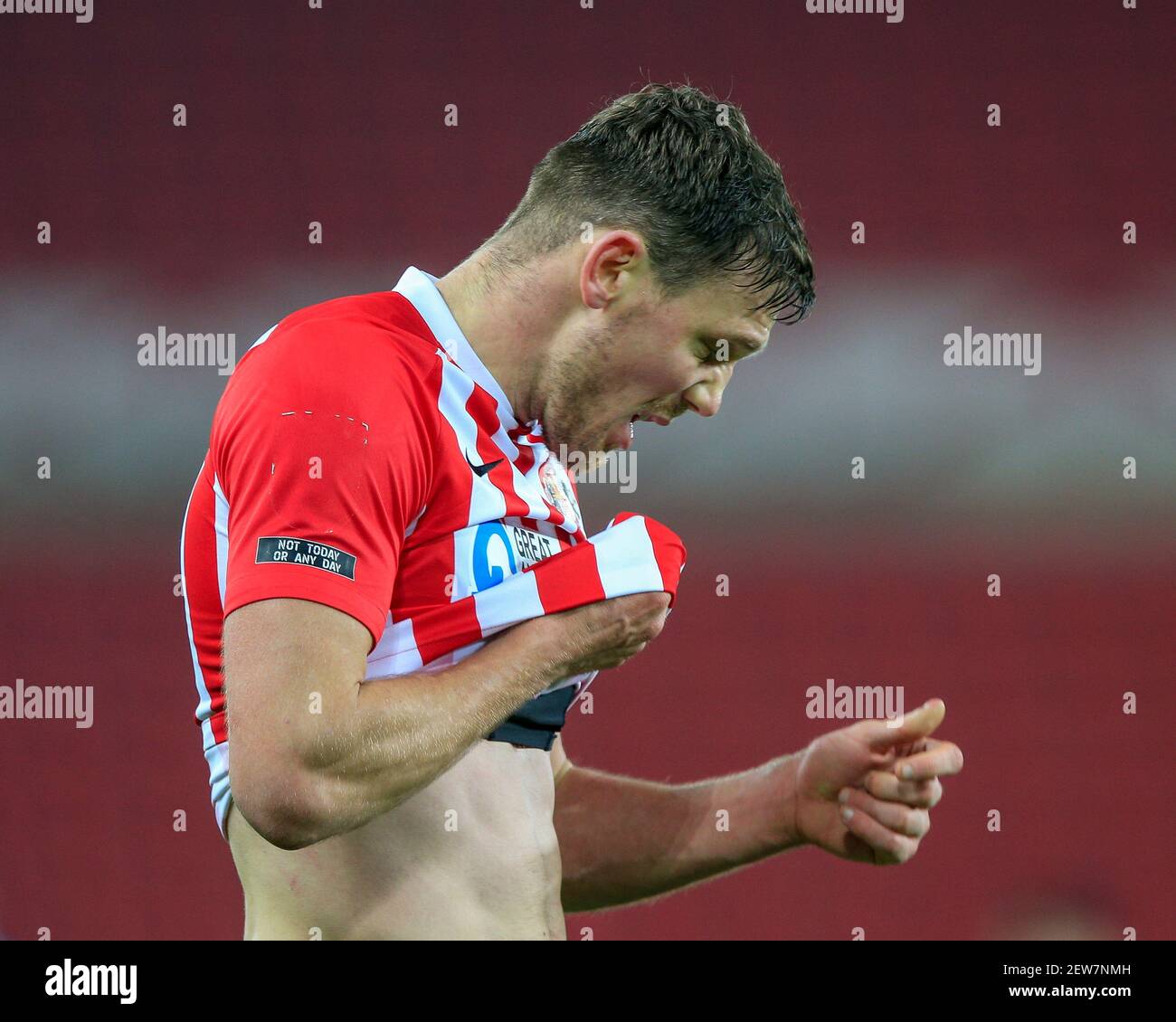 Sunderland, Regno Unito. 02 marzo 2021. Charlie Wyke 9 di Sunderland durante la partita a Sunderland, Regno Unito, il 3/2/2021. (Foto di IAM Burn/News Images/Sipa USA) Credit: Sipa USA/Alamy Live News Foto Stock